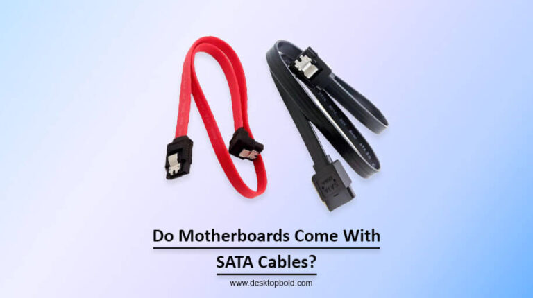 Do Motherboards Come With SATA Cables?